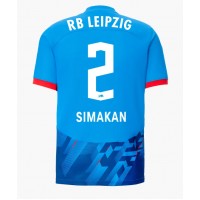 RB Leipzig Mohamed Simakan #2 Tretí futbalový dres 2023-24 Krátky Rukáv
